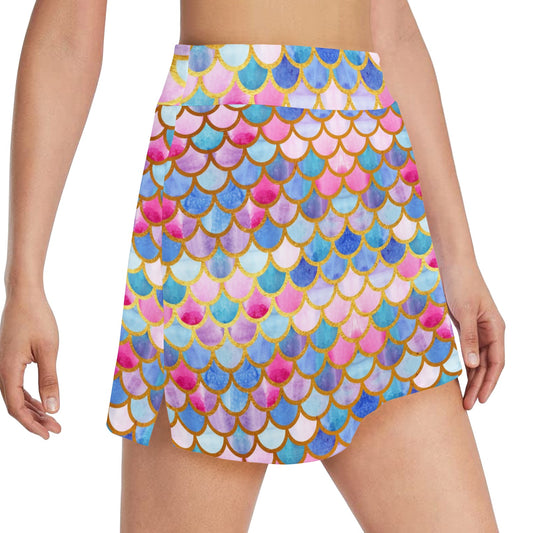Scales Print Design LKS401 17" Golf & Pickleball Skort with Pockets