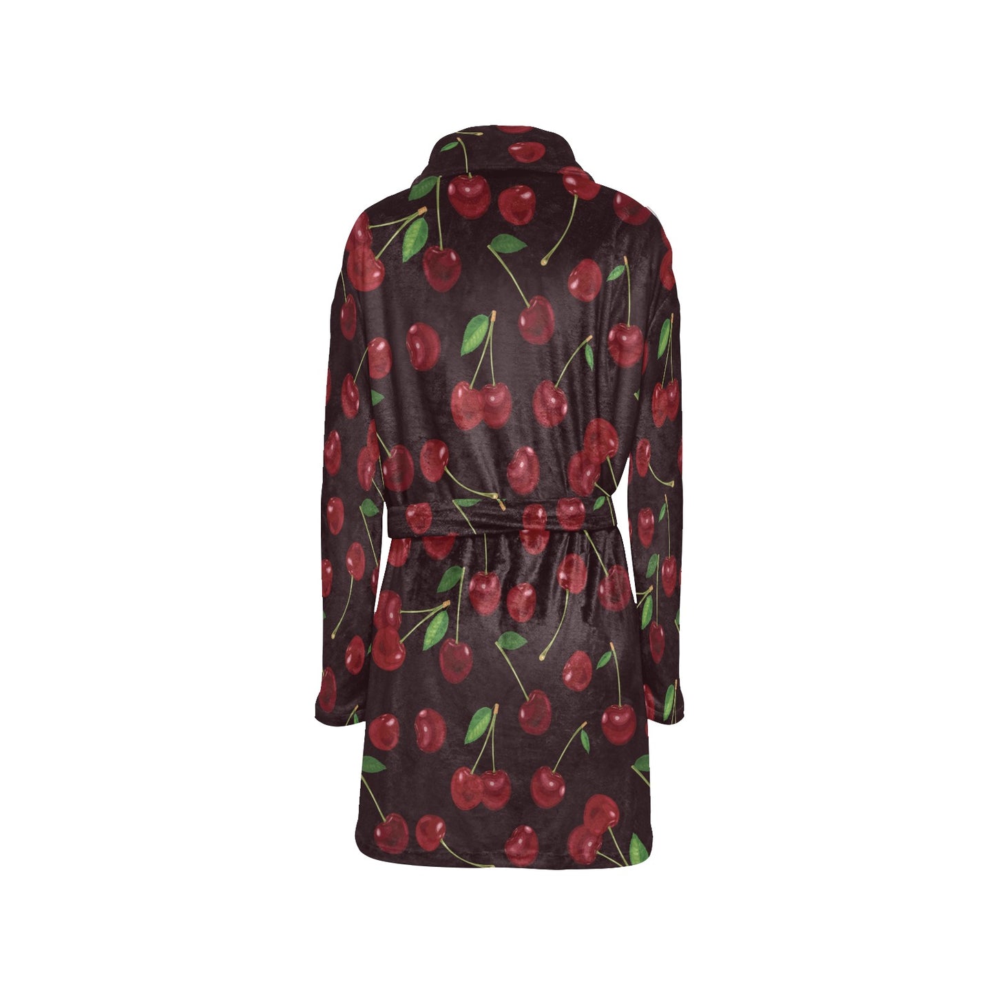 Cherry Fresh Pattern Women's Fleece Robe