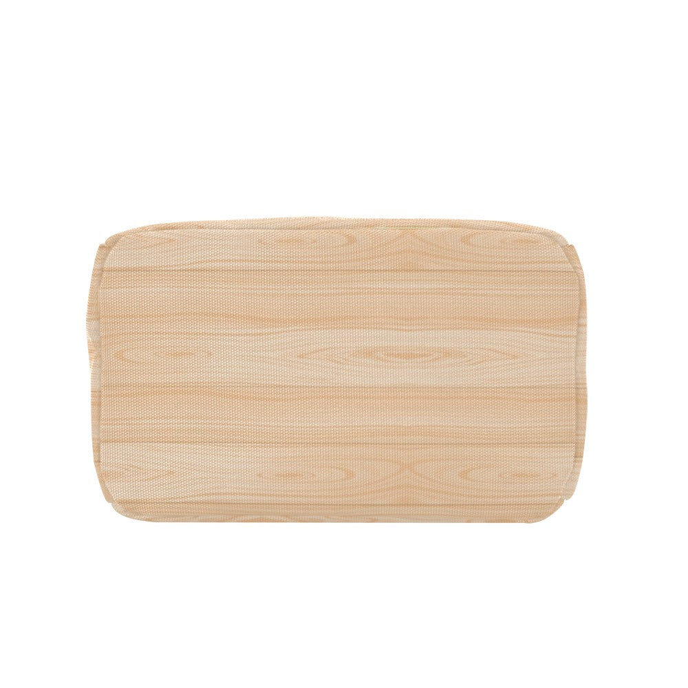 Wood Texture Print Design LKS302 Insulated Lunch Bag