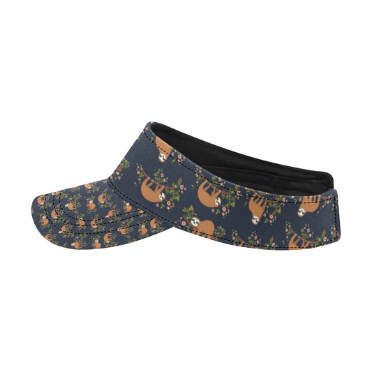 Sloth flower Design Themed Print Unisex Sun Visor