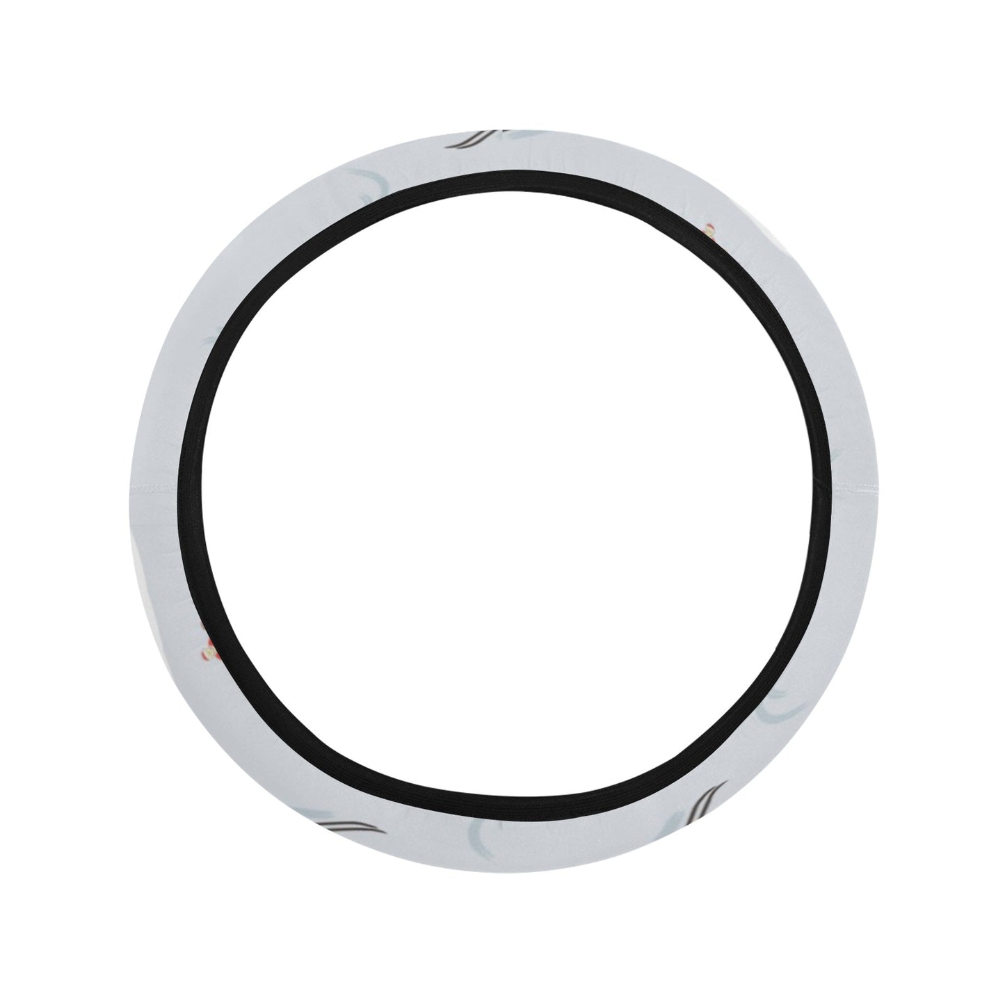 Ski Print Design LKS305 Steering Wheel Cover with Elastic Edge