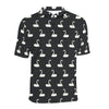 Swan Print Design LKS401 Men Polo Shirt