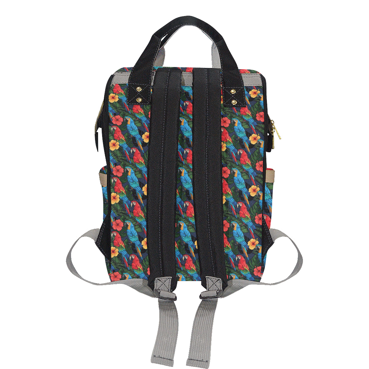 Parrot Pattern Print Design A01 Diaper Bag Backpack