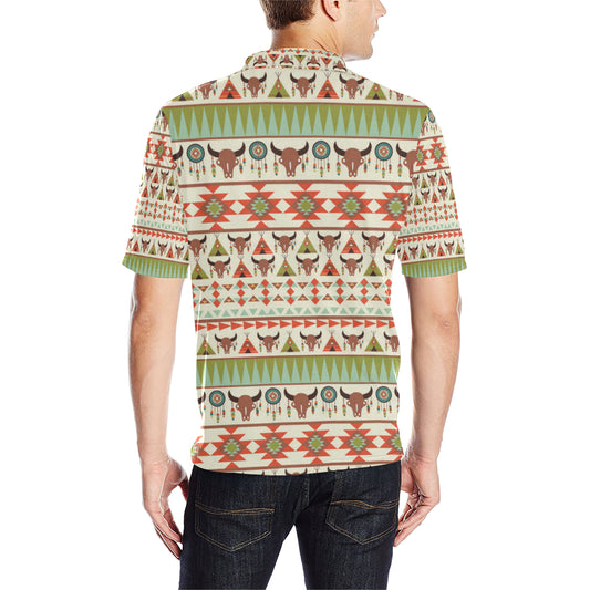 American indian Ethnic Pattern Men Polo Shirt