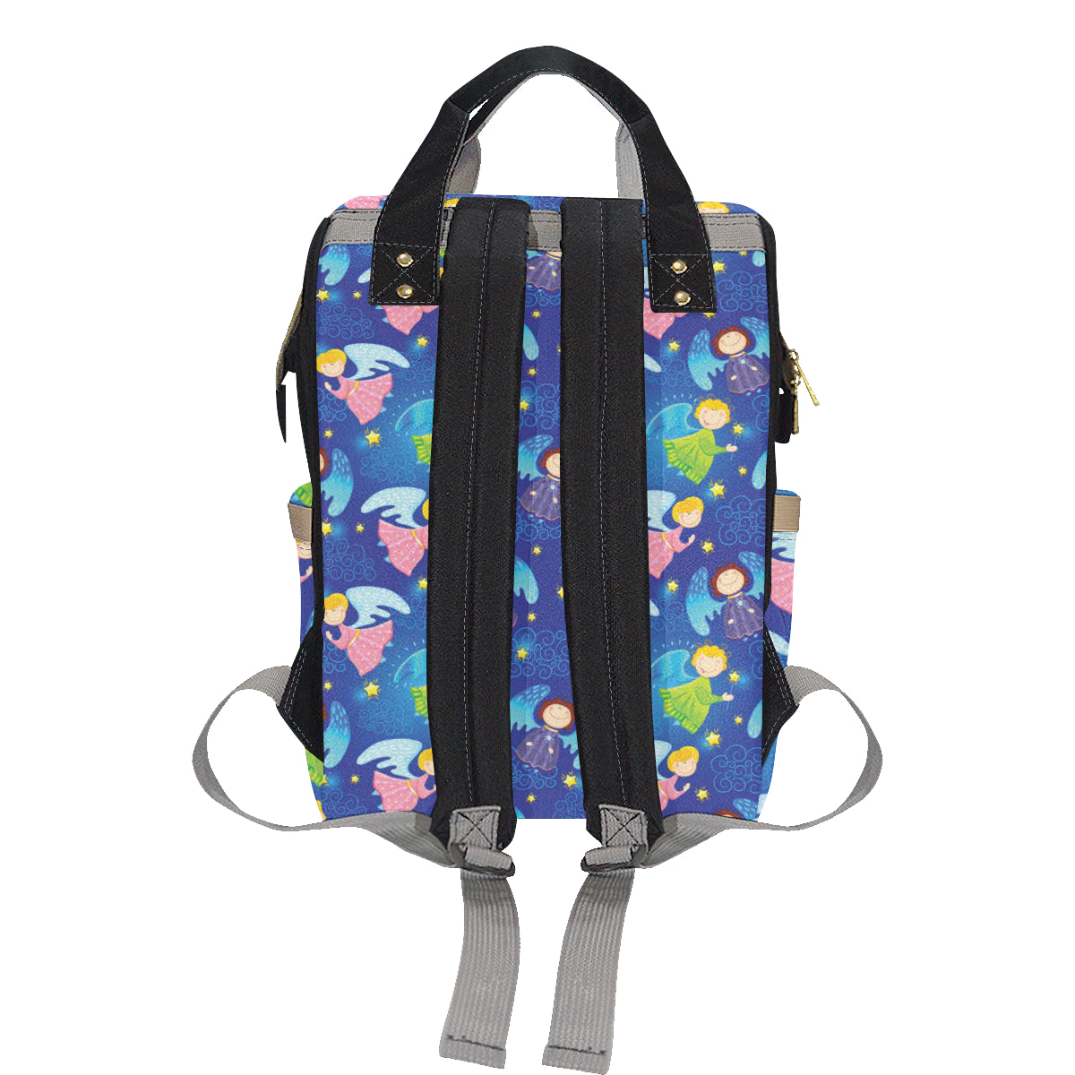 Angel Little Pattern Print Design 02 Diaper Bag Backpack