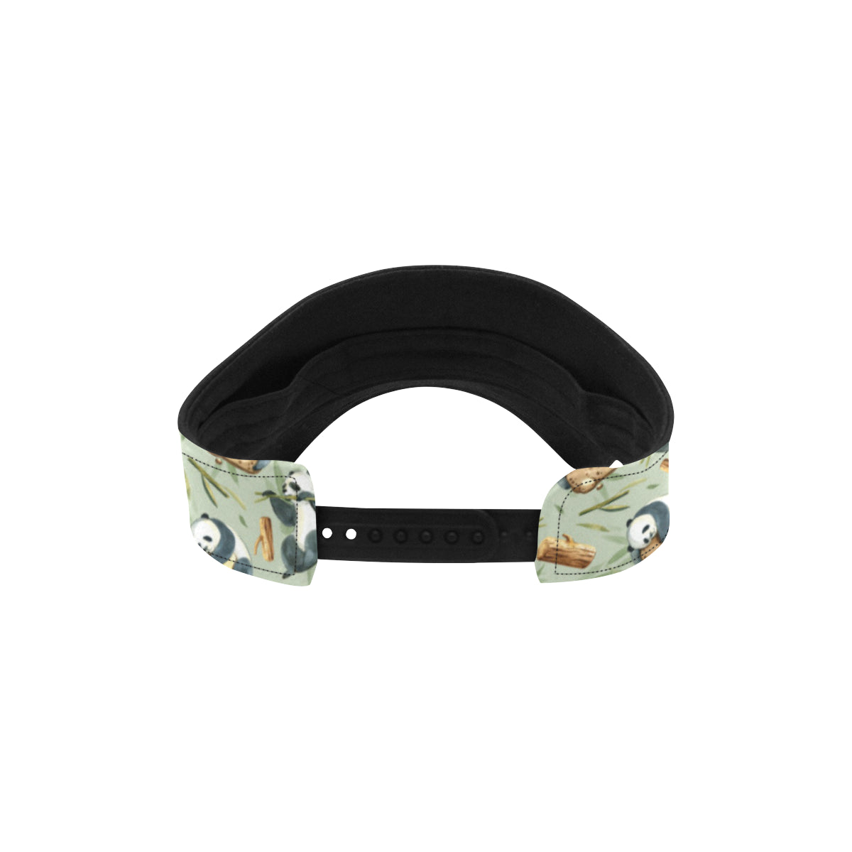 Panda Bear Design Bamboo Print Unisex Sun Visor
