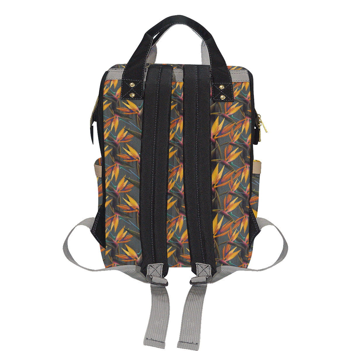 Bird Of Paradise Pattern Print Design 01 Diaper Bag Backpack