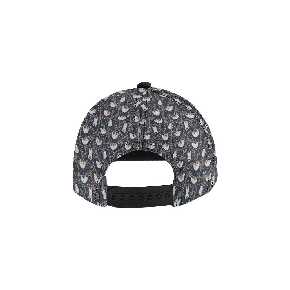 Sloth Happy Design Themed Print Snapback Cap