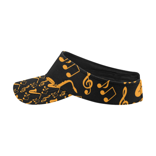 Saxophone Pattern Print Design 02 Unisex Sun Visor