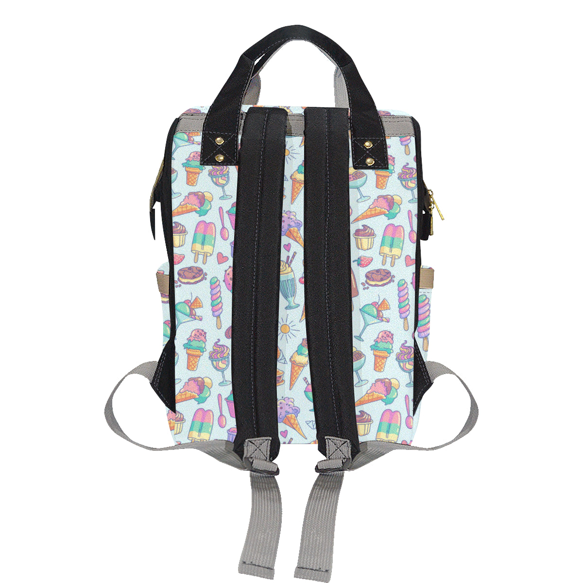Ice Cream Pattern Print Design IC02 Diaper Bag Backpack