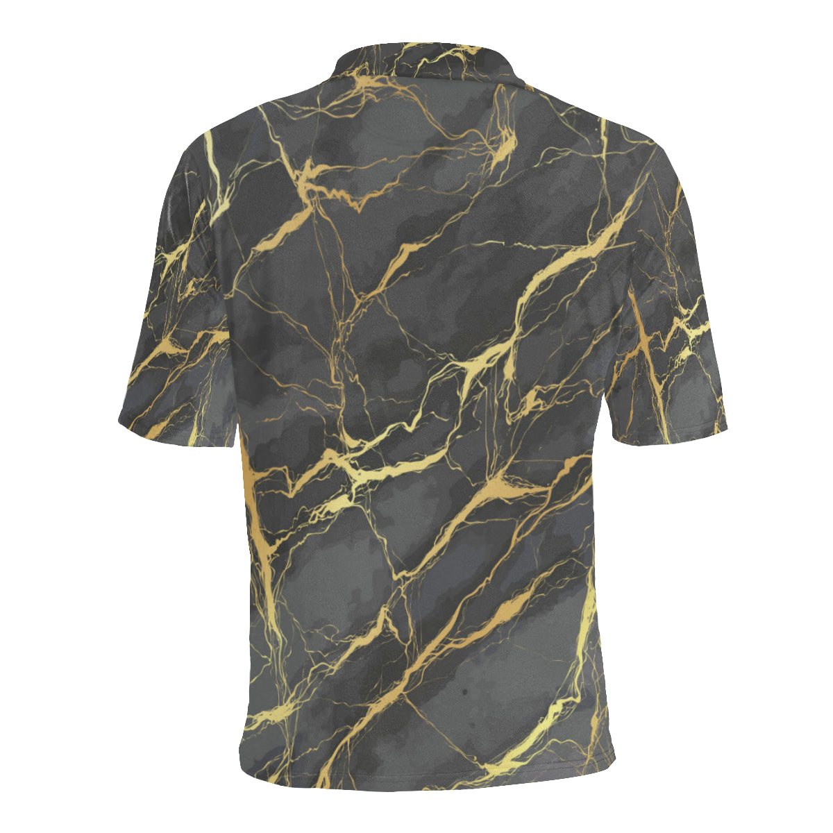 Marble Pattern Print Design 02 Men Polo Shirt