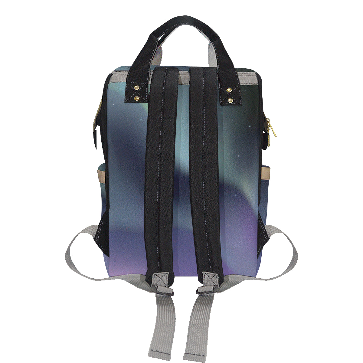 Aurora Borealis Pattern Print Design 01 Diaper Bag Backpack