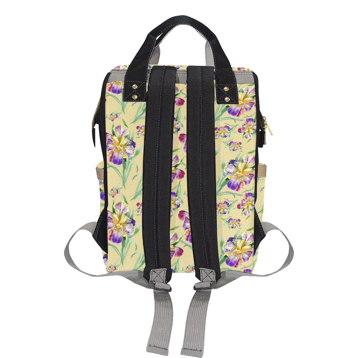 Iris Pattern Print Design IR06 Diaper Bag Backpack