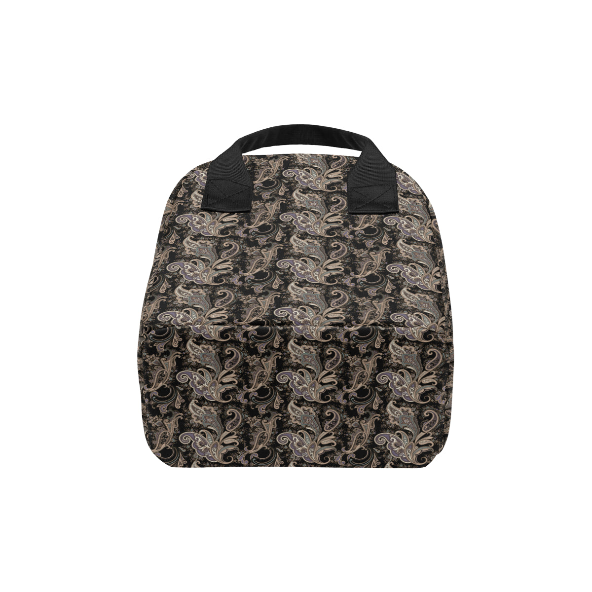 Paisley Mandala Design Print Insulated Lunch Bag
