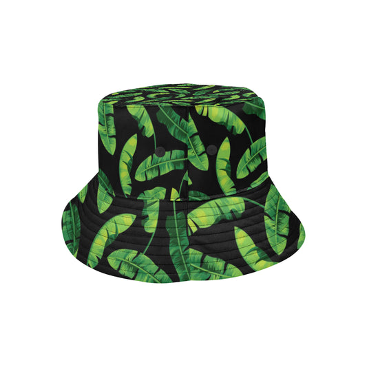 Banana Leaf Pattern Print Design BL02 Unisex Bucket Hat