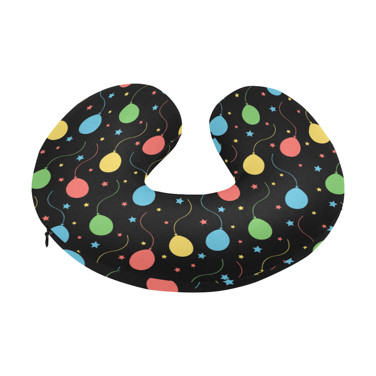 Ballon Colorful Pattern Print Design 04 U-Shaped Travel Neck Pillow