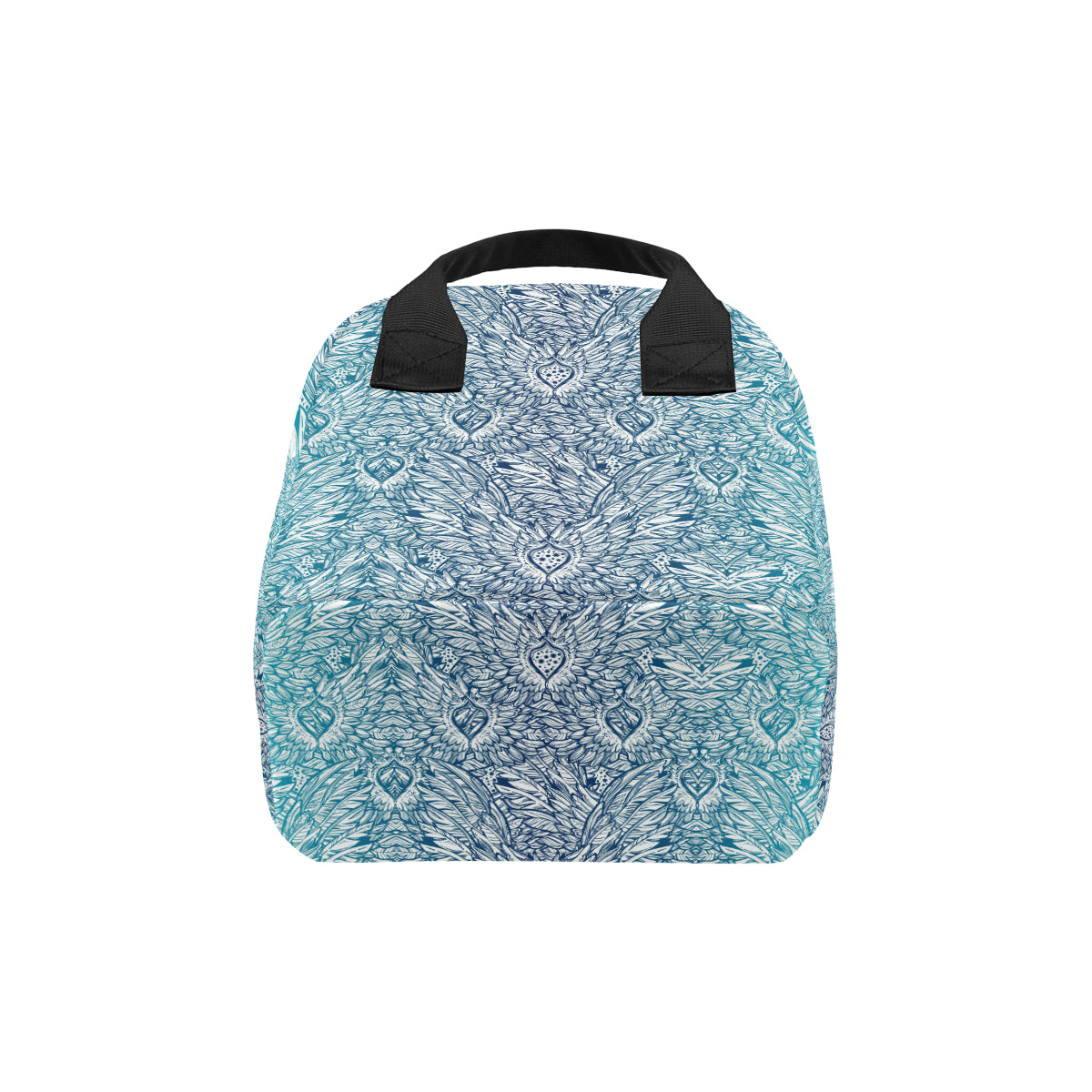 Angel Wings Boho Design Themed Print Insulated Lunch Bag