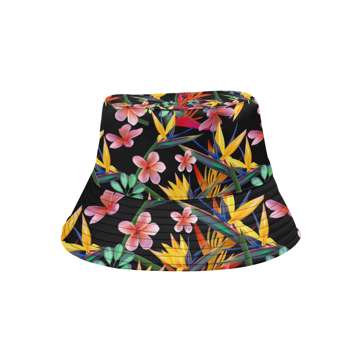 Tropical Flower Pattern Print Design TF015 Unisex Bucket Hat