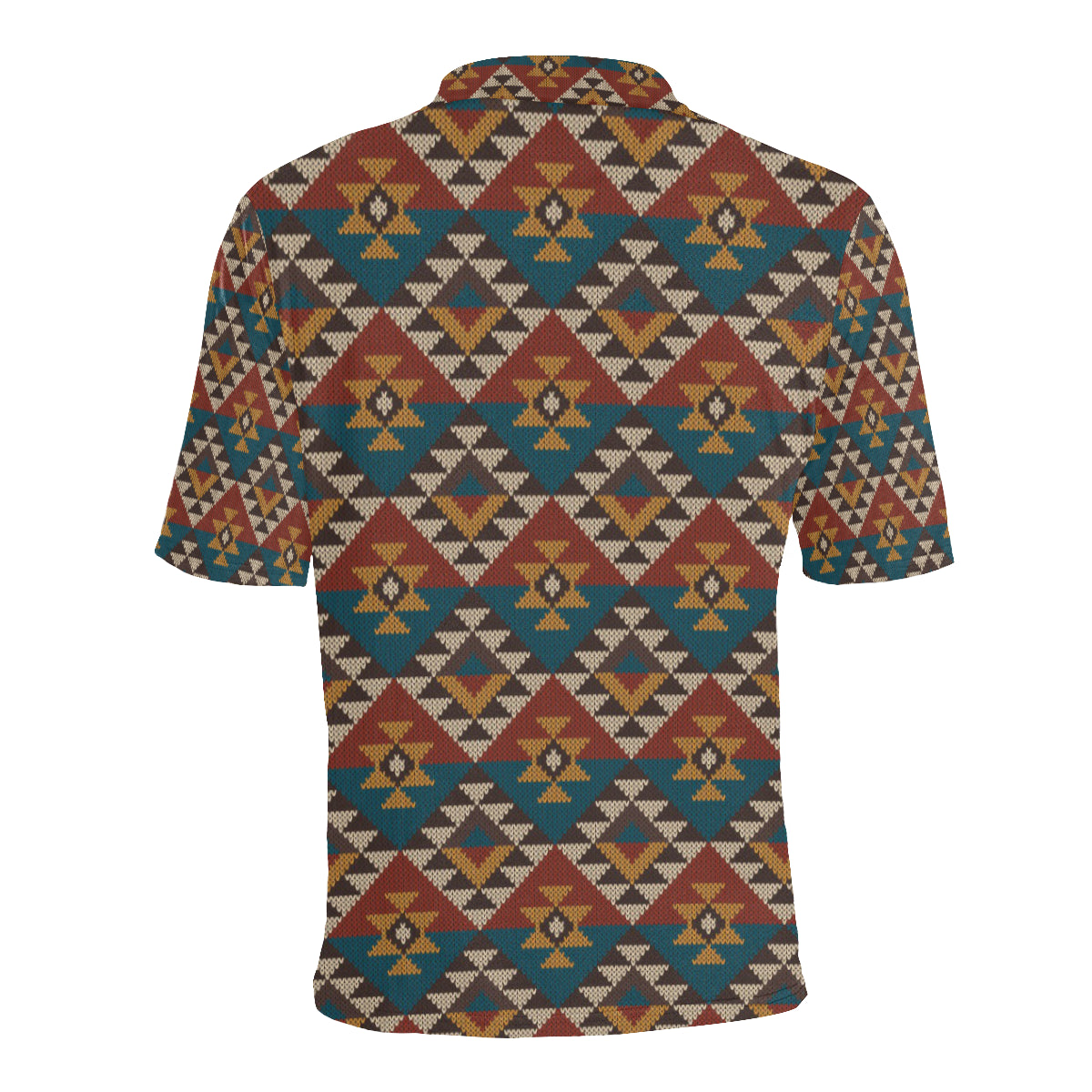 Knit Aztec Tribal Men Polo Shirt