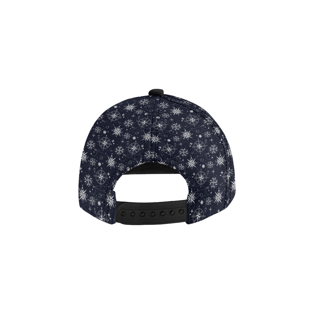 Nautical Sky Design Themed Print Snapback Cap