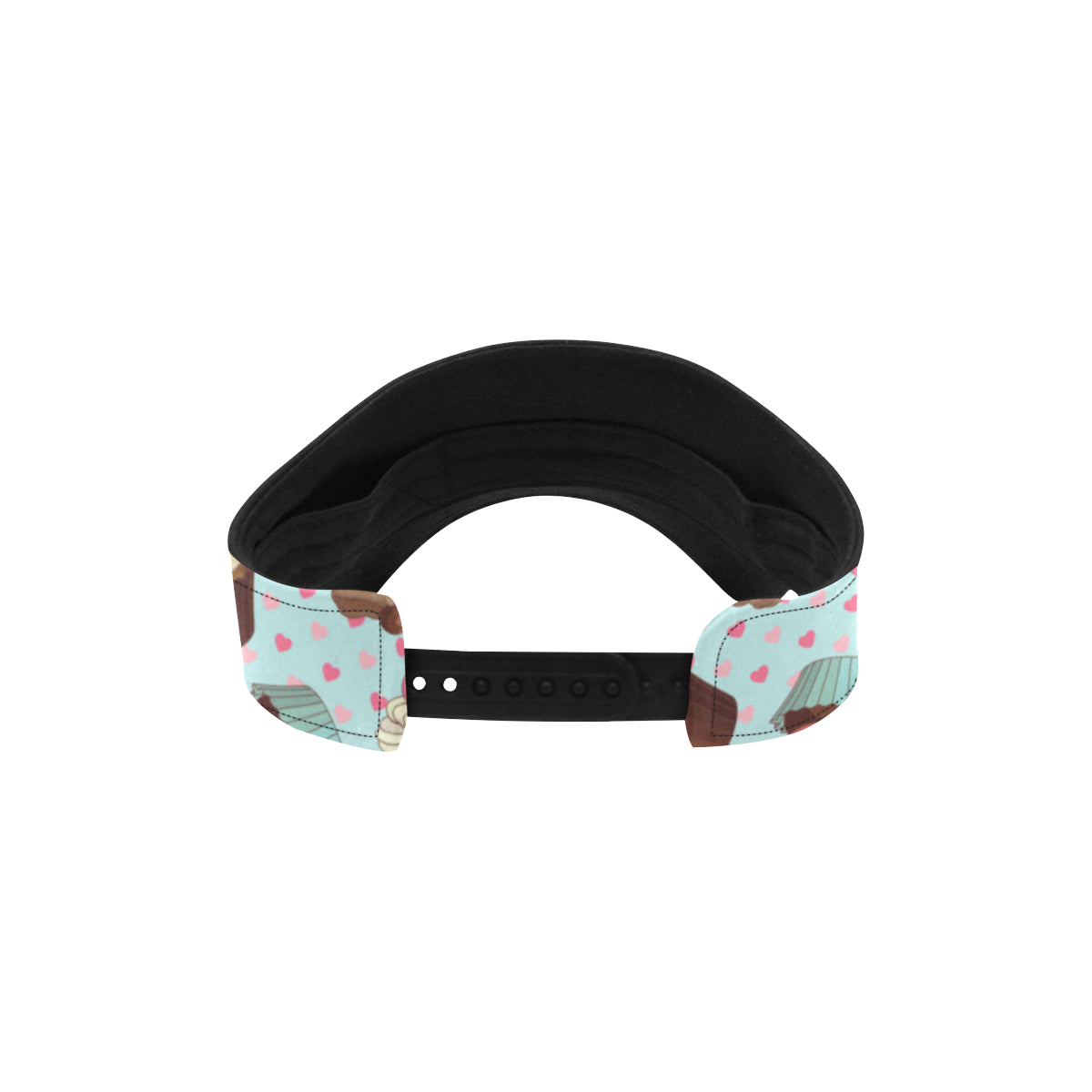 Cupcakes Fancy Heart Print Pattern Unisex Sun Visor