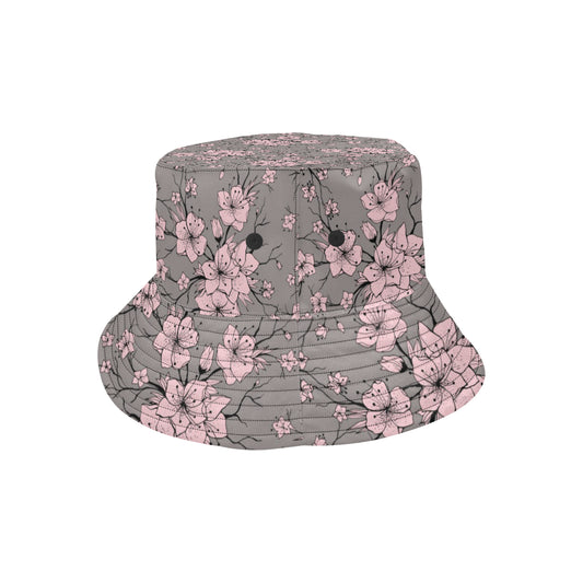 Cherry Blossom Pattern Print Design CB05 Unisex Bucket Hat