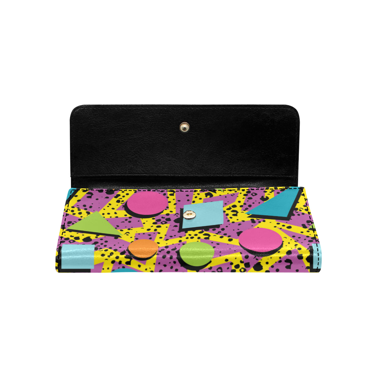 80s Pattern Print Design 1 Women's Trifold Wallet