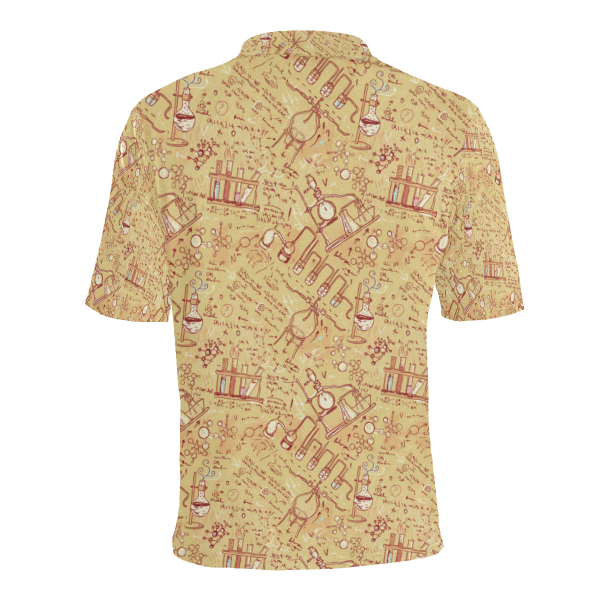 Chemical Pattern Print Design 01 Men Polo Shirt