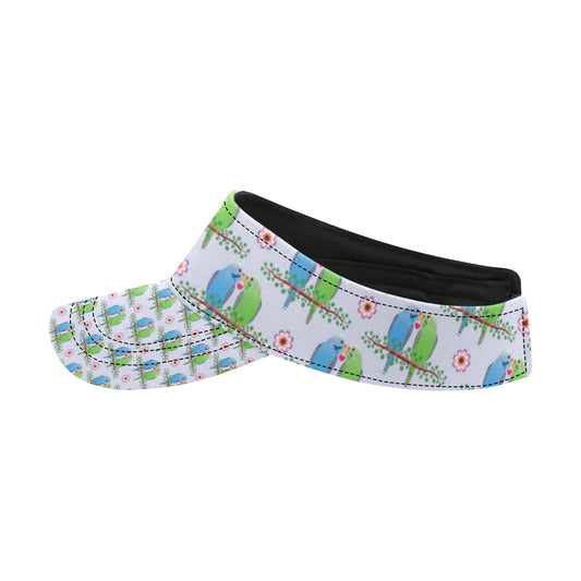 Budgerigar Pattern Print Design 05 Unisex Sun Visor