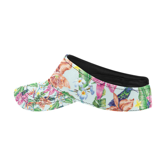 Hummingbird Tropical Pattern Print Design 05 Unisex Sun Visor