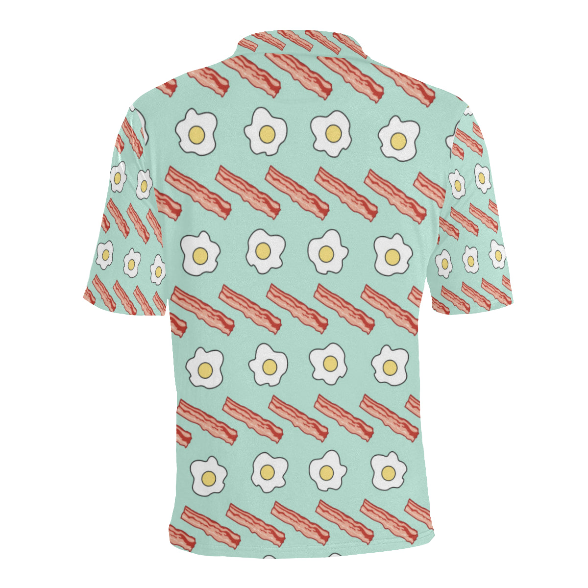 Bacon Sausage Pattern Print Design 01 Men Polo Shirt