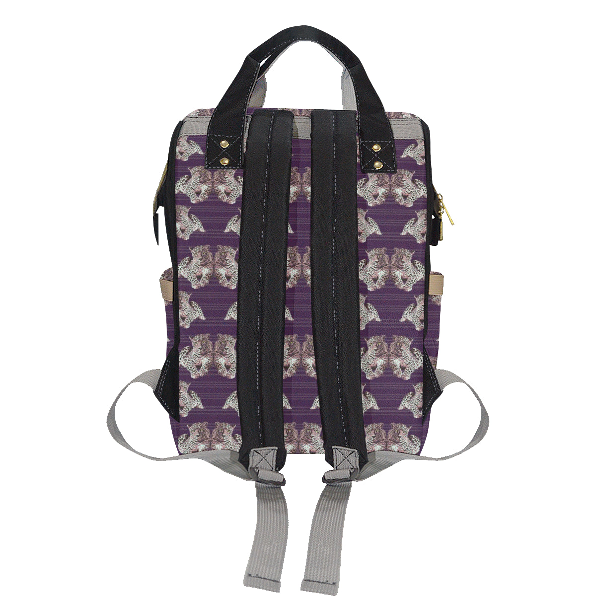 Leopard Pattern Print Design 01 Diaper Bag Backpack