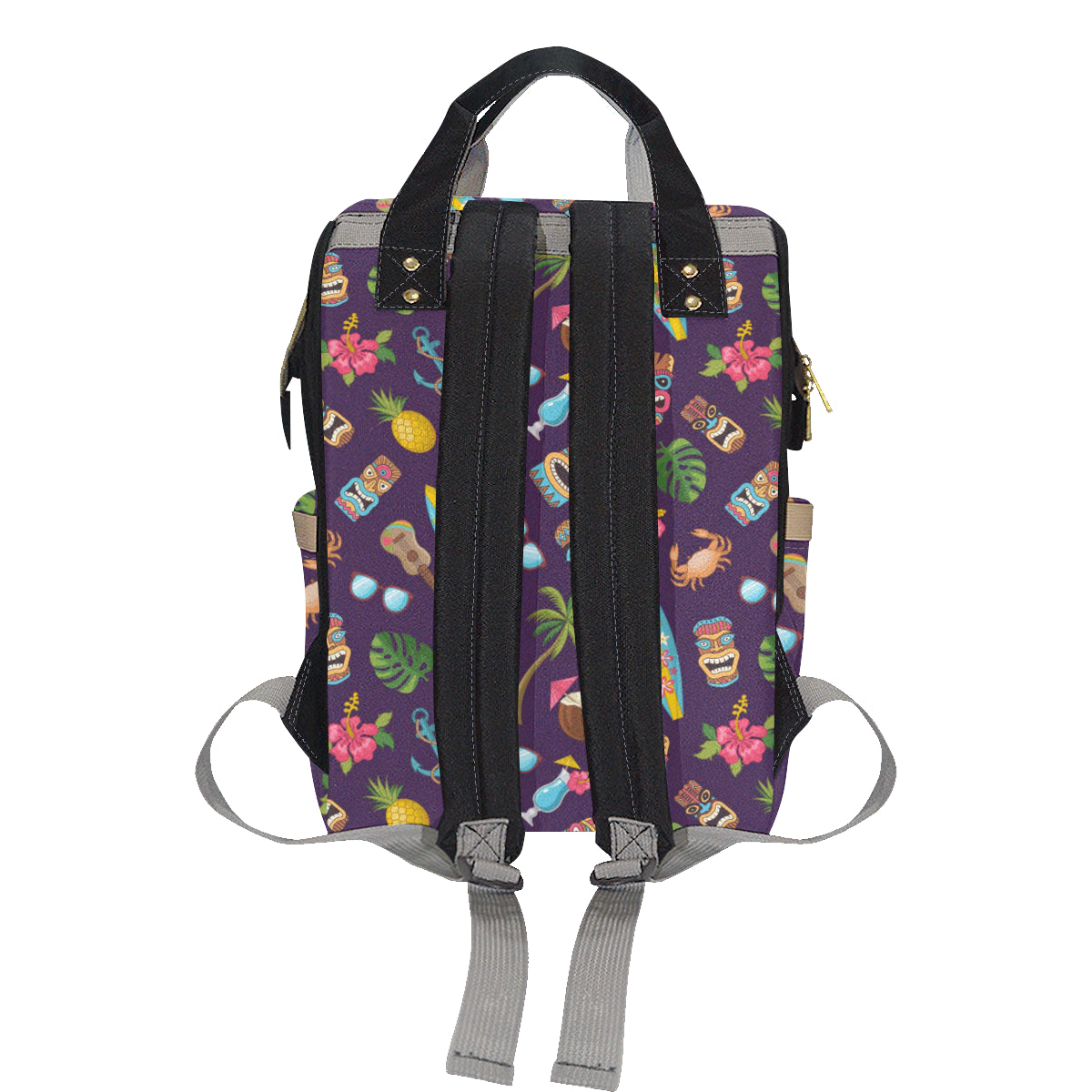 Hawaiian Themed Pattern Print Design H024 Diaper Bag Backpack