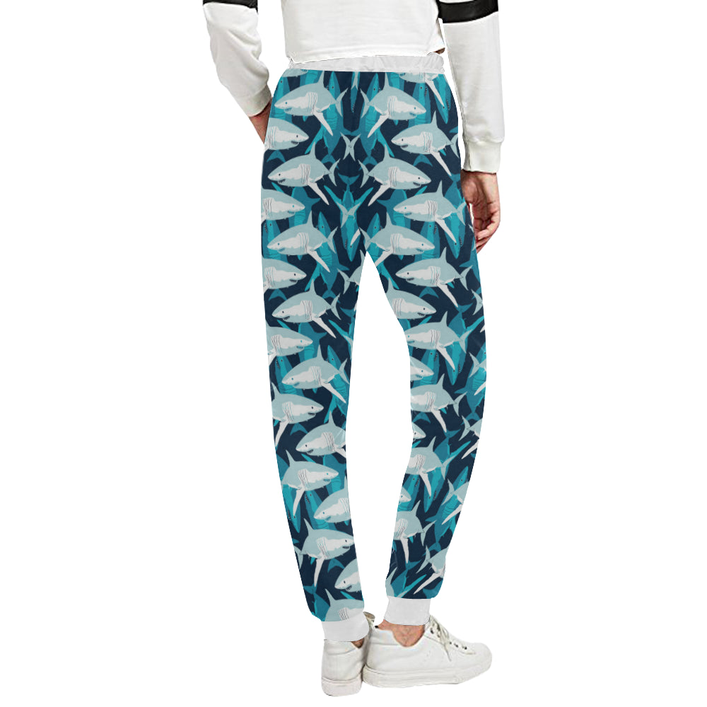 Shark Design Print Unisex Sweatpants