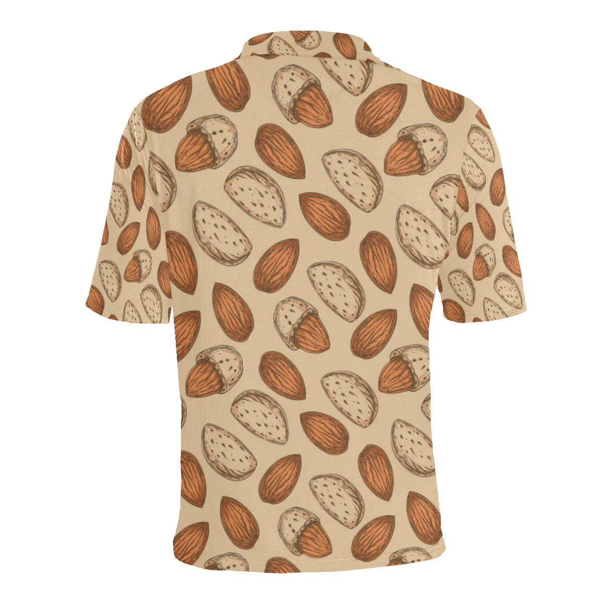 Almond Pattern Print Design 04 Men Polo Shirt