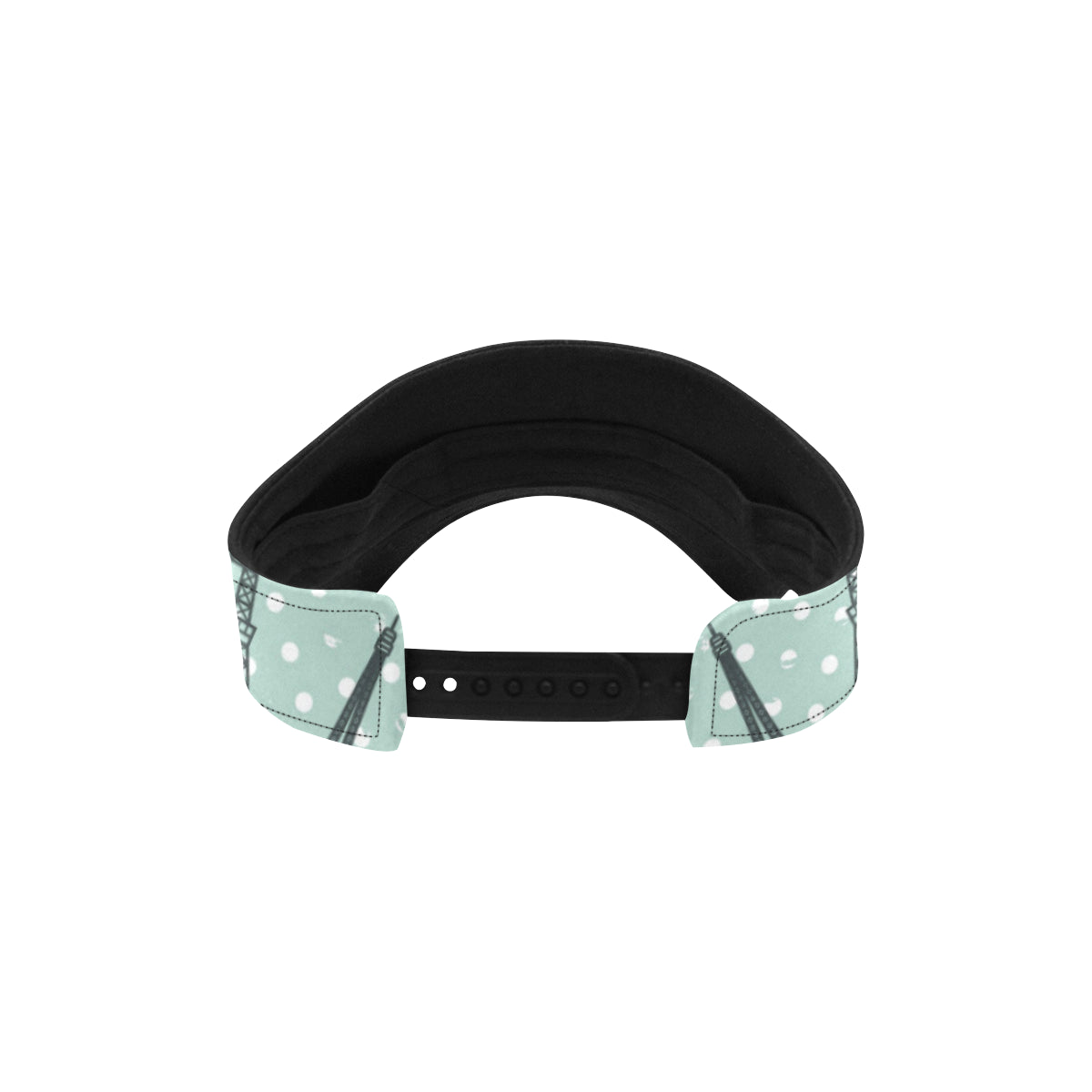 Eiffel Tower Polka Dot Print Unisex Sun Visor