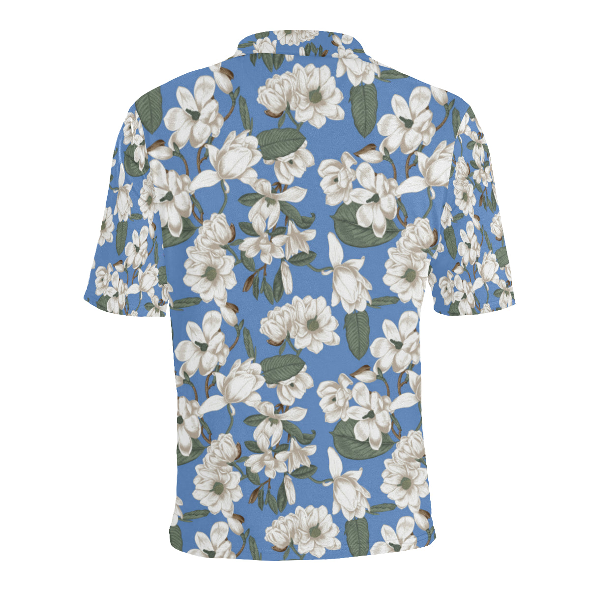 Magnolia Pattern Print Design 01 Men Polo Shirt