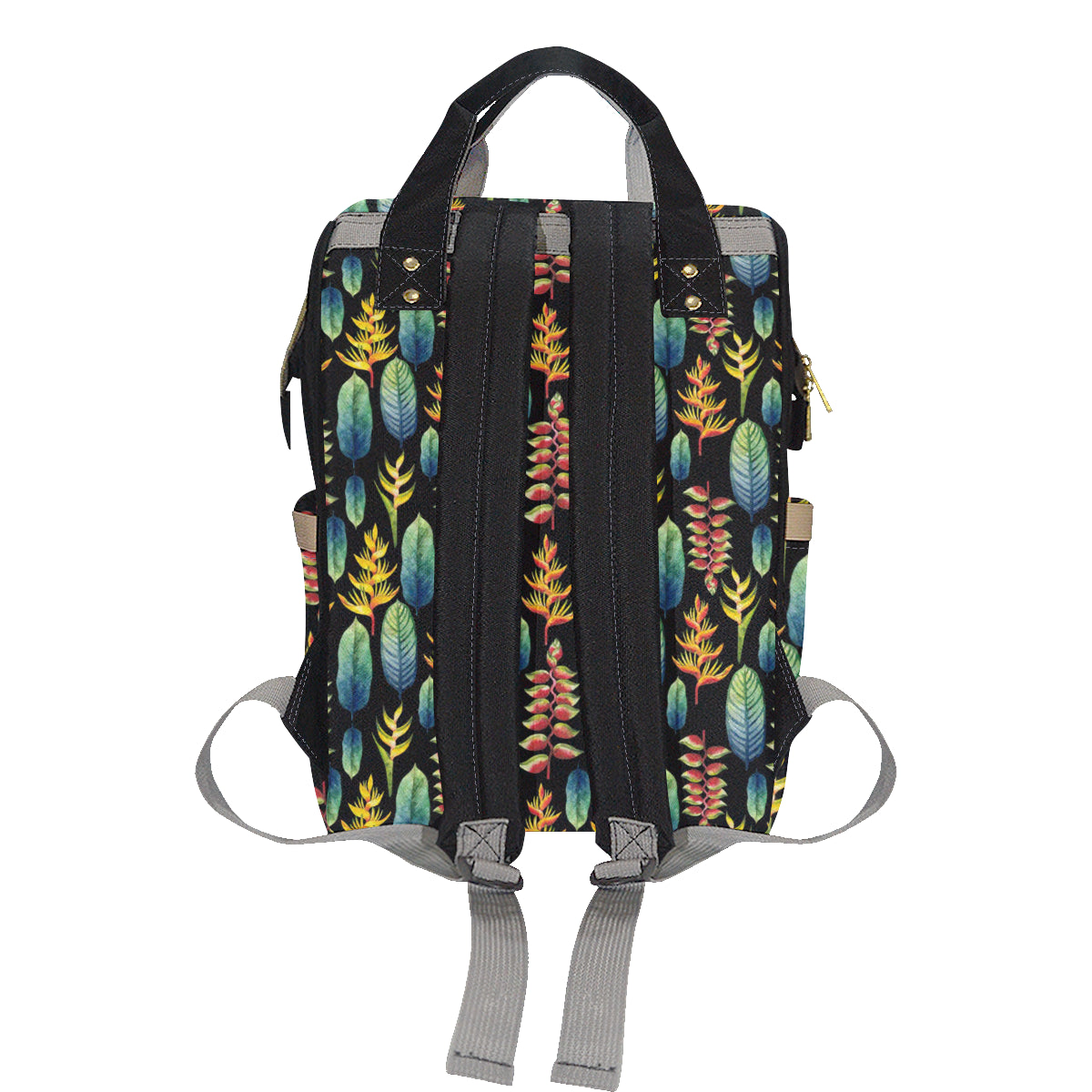 Heliconia Pattern Print Design HL03 Diaper Bag Backpack
