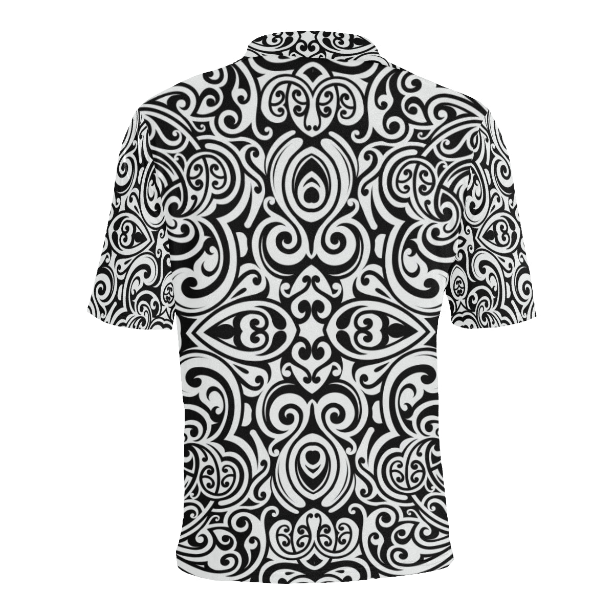 Polynesian Tattoo Pattern Men Polo Shirt