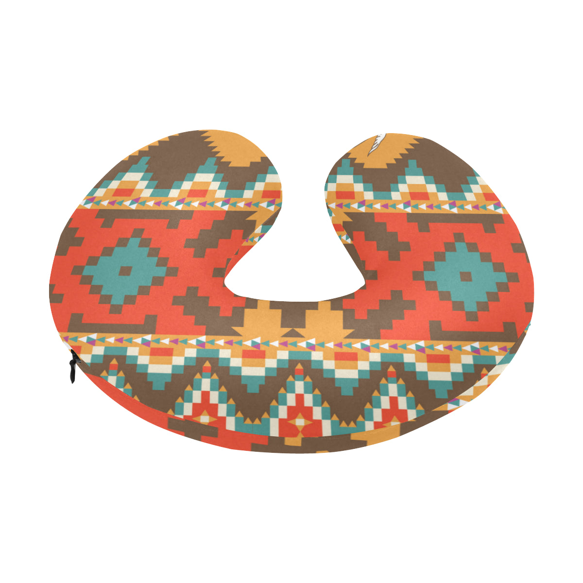 Native Pattern Print Design A01 U-Shaped Travel Neck Pillow