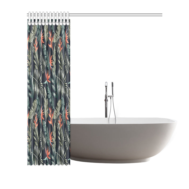 Bird Of Paradise Pattern Print Design BOP02 Shower Curtain
