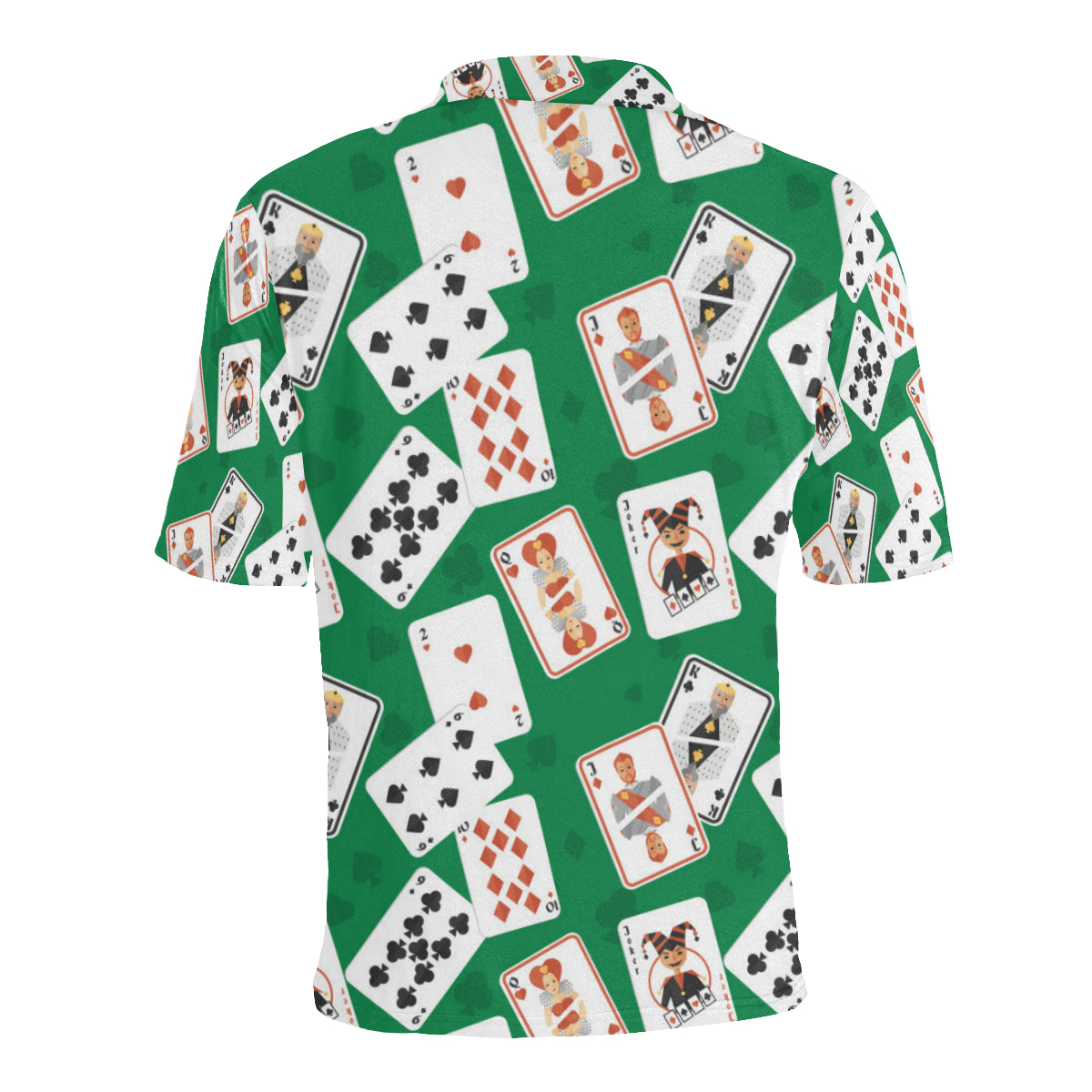 Poker Cards Pattern Print Design A03 Men Polo Shirt
