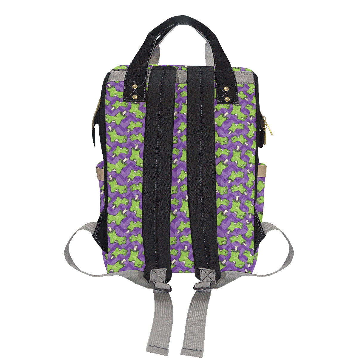 Zombie Foot Design Pattern Print Diaper Bag Backpack