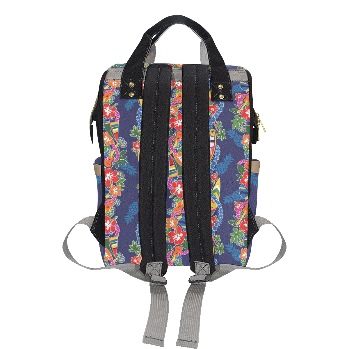 Hawaiian Themed Pattern Print Design H04 Diaper Bag Backpack