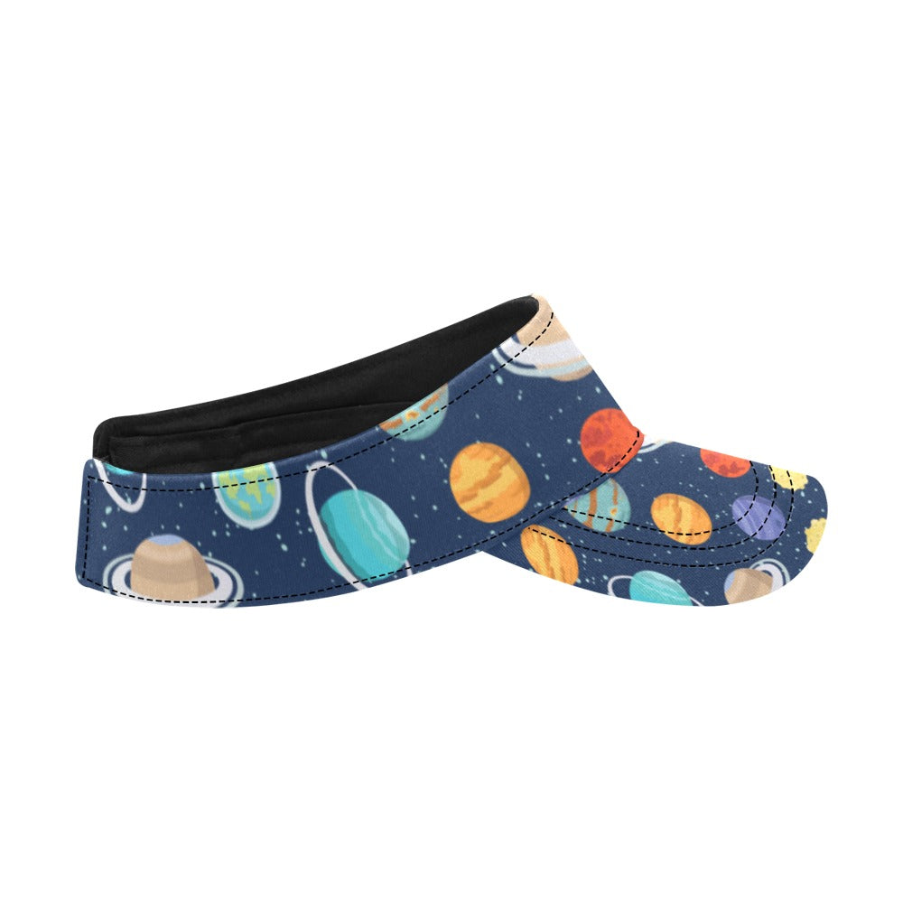 Planet With Star Print Design LKS303 Unisex Sun Visor