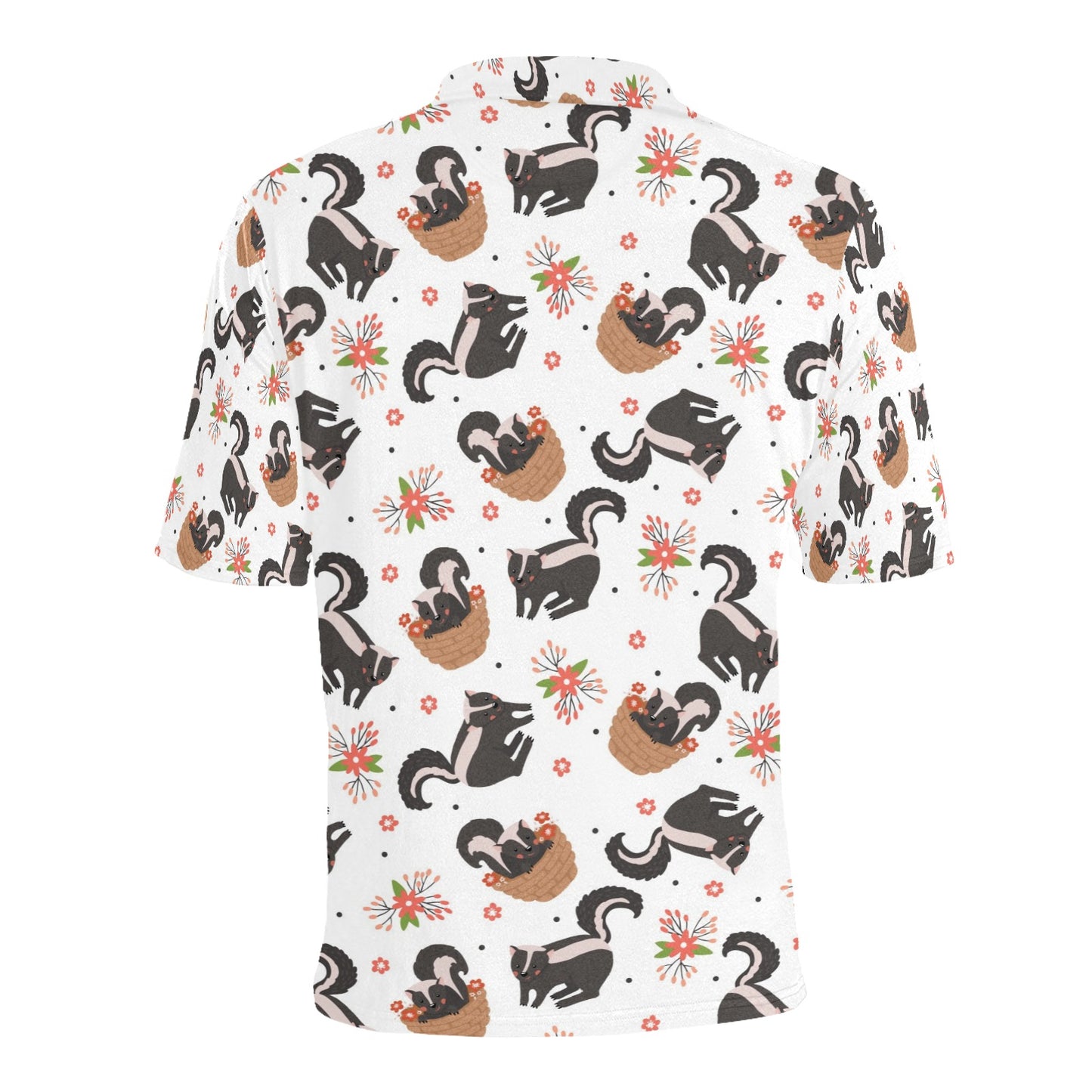 Skunk Print Design LKS304 Men Polo Shirt