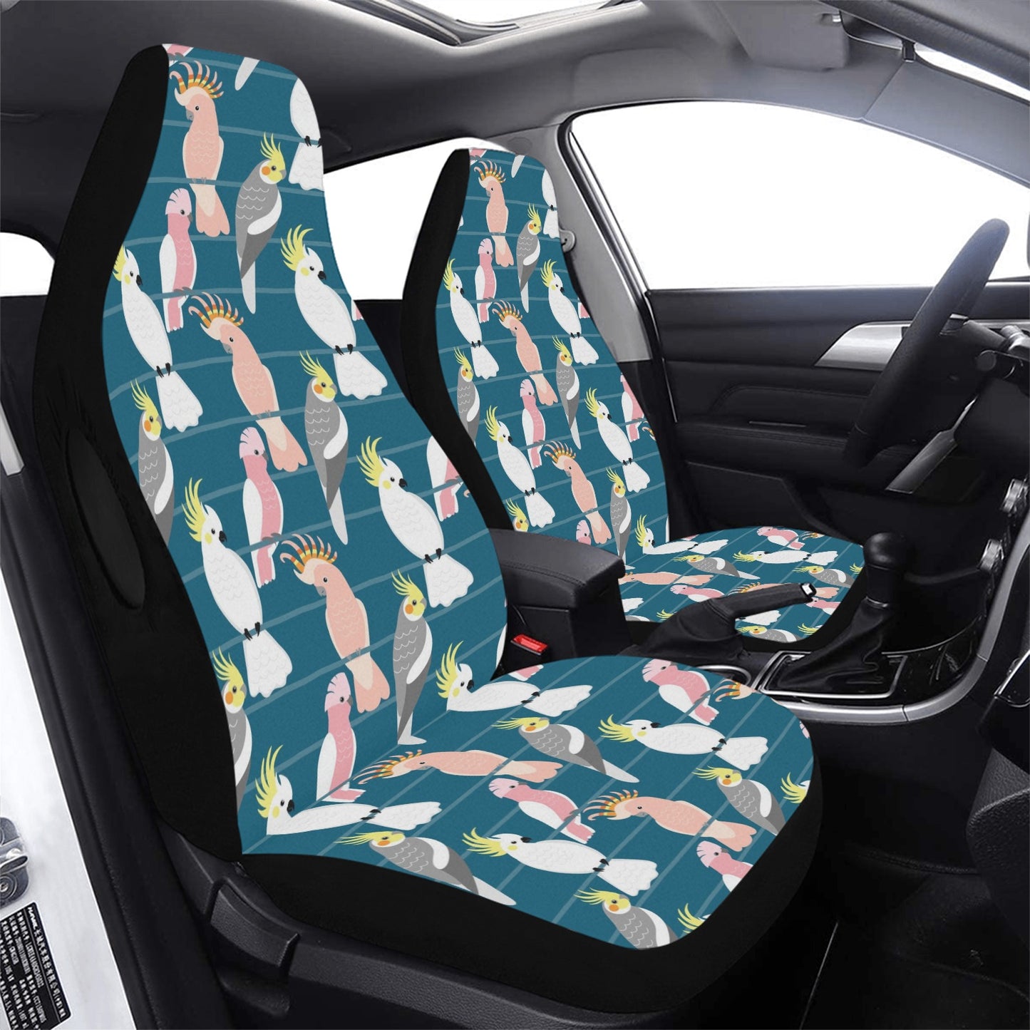 Cockatoo Print Design LKS401 Car Seat Covers