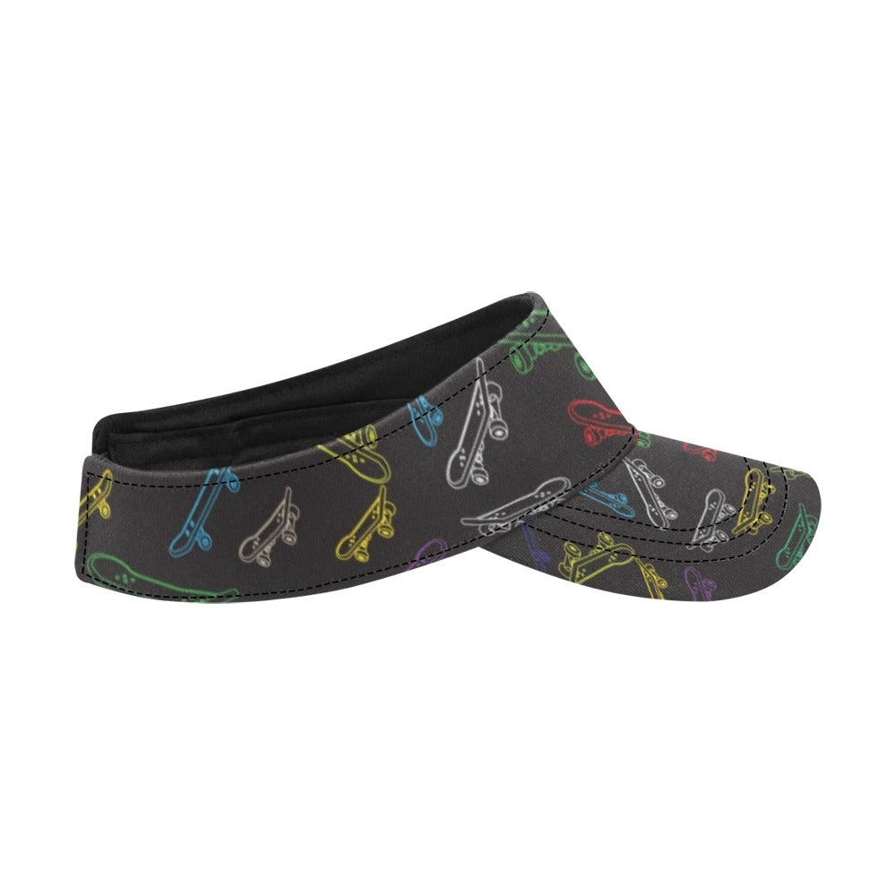 Skateboard Print Design LKS301 Unisex Sun Visor