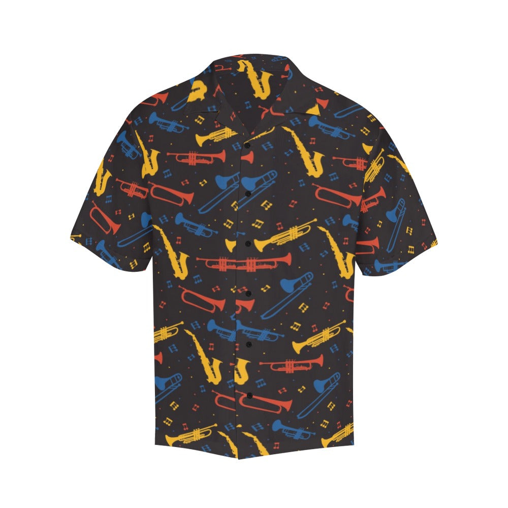 Saxophone Print Design LKS407 Men's Men's Hawaiian Shirt