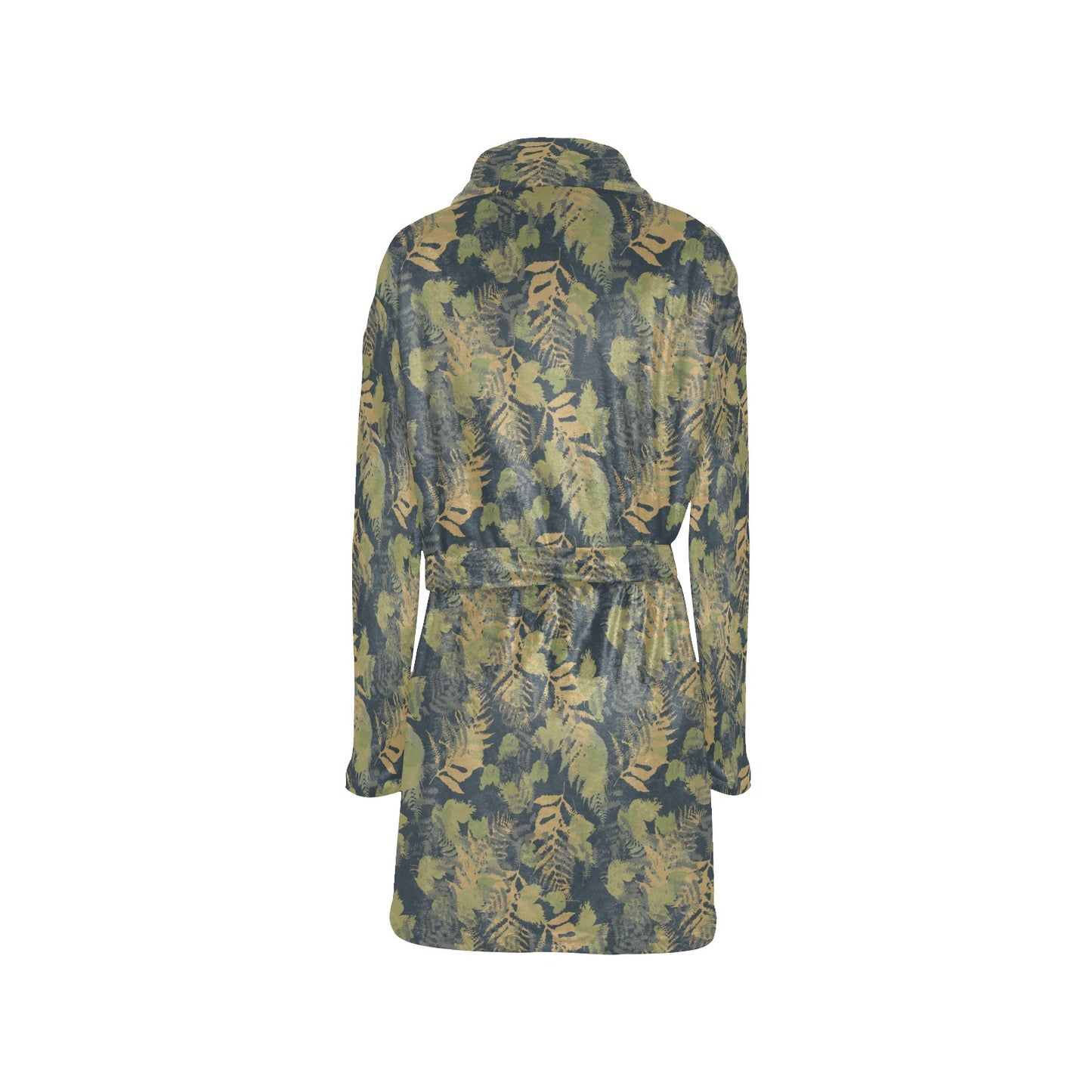 Camouflage Tropical Pattern Print Design 04 Women's Fleece Robe
